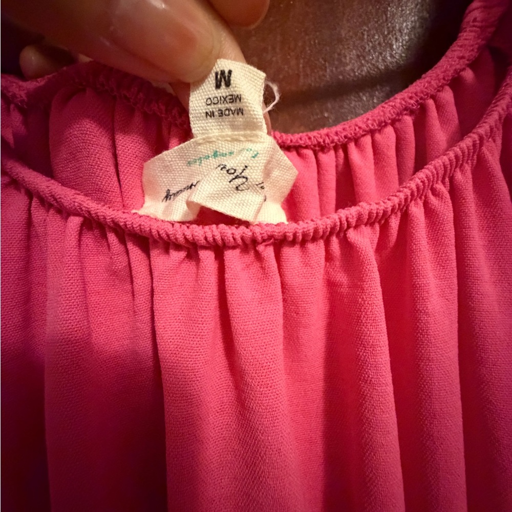 Pink Off-Shoulder Dress - Picture 7 of 8